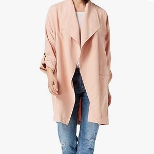 Jack by BB Dakota Drape Trench in Dusty Rose